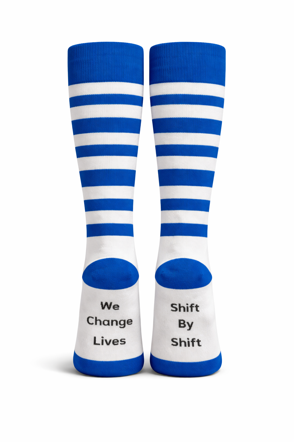 Blue 22G Compression Socks for Nurses | Ascend Scrubs