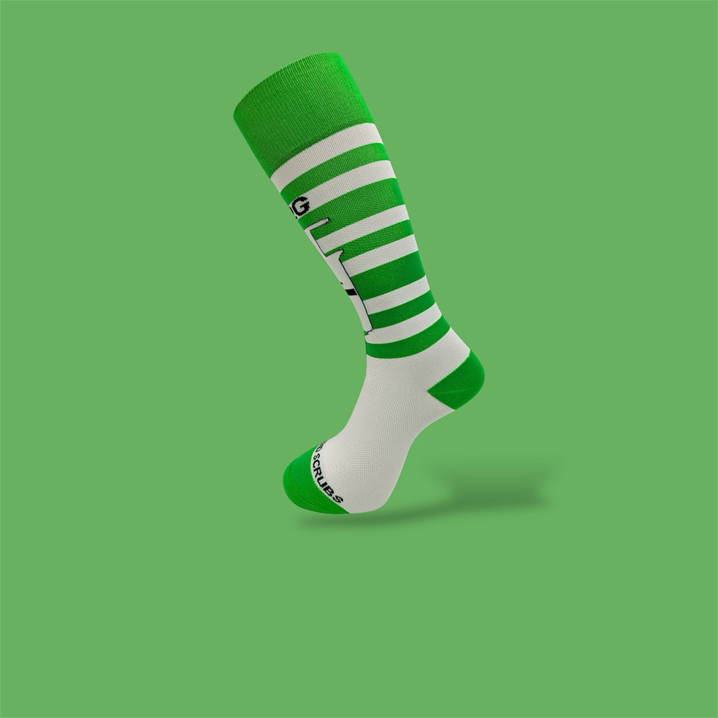 Ascend Scrubs Compression  Green / White